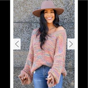 Oversized confetti sweater